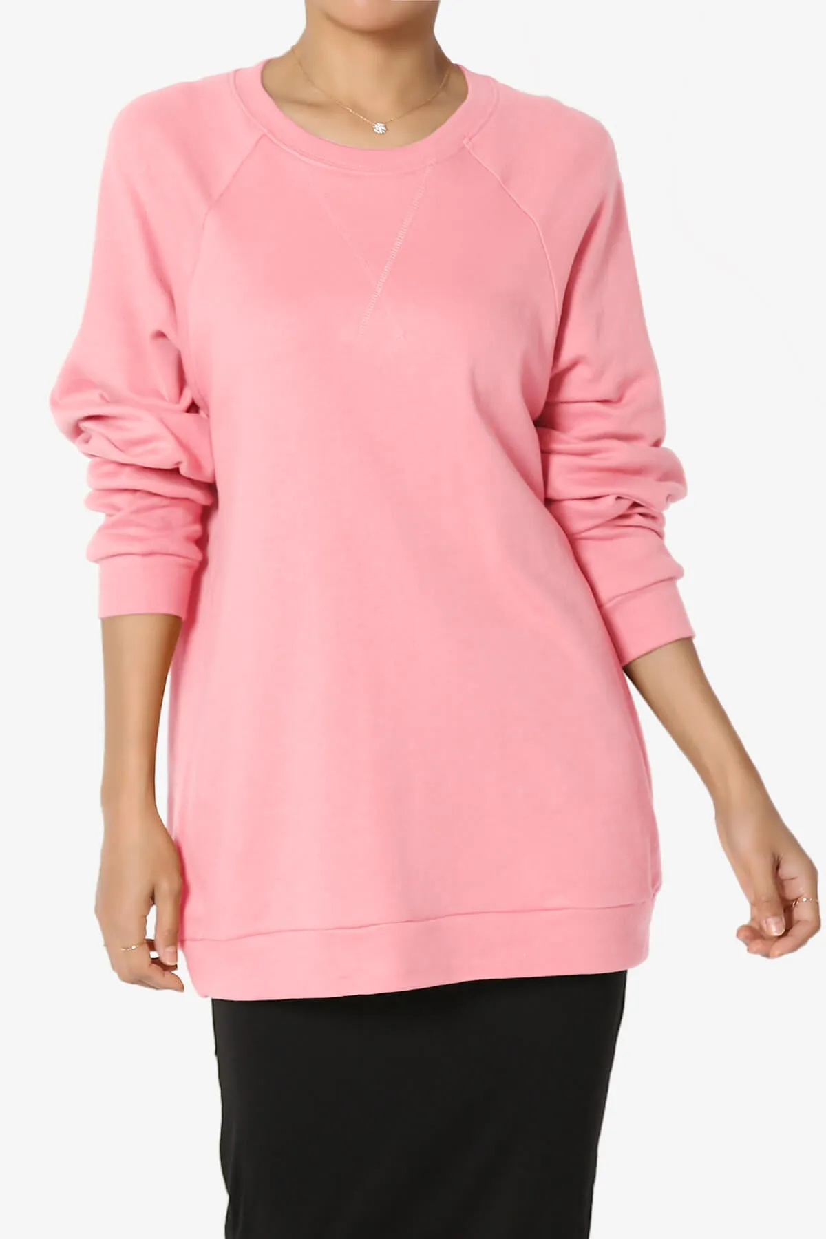 Carlene Cotton Raglan Sleeve Pullover Top