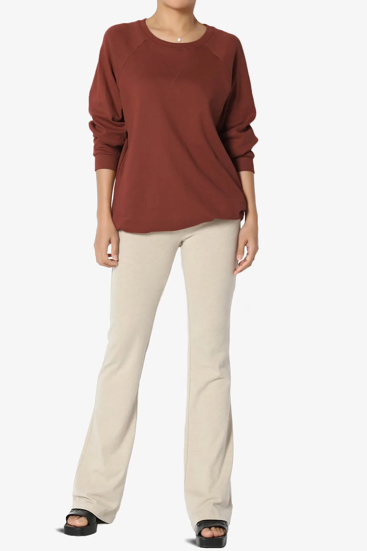 Carlene Cotton Raglan Sleeve Pullover Top