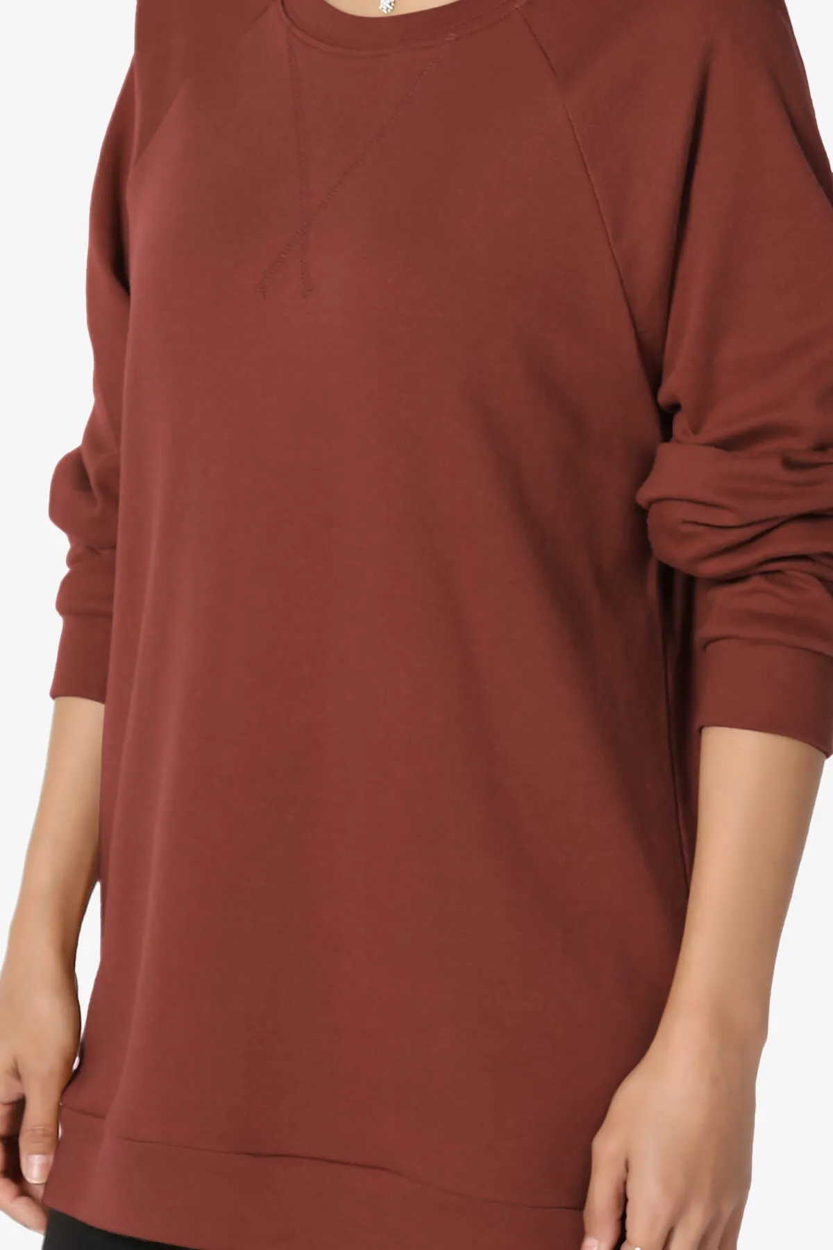 Carlene Cotton Raglan Sleeve Pullover Top