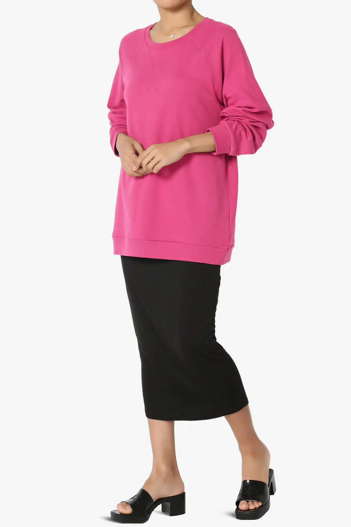 Carlene Cotton Raglan Sleeve Pullover Top
