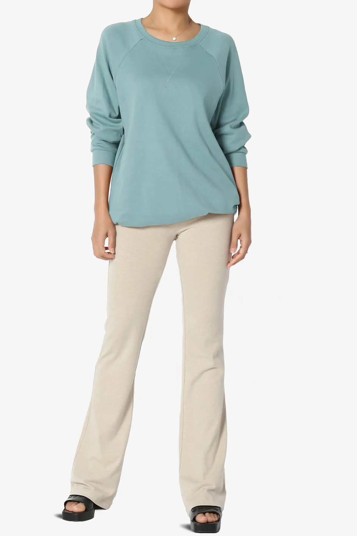 Carlene Cotton Raglan Sleeve Pullover Top