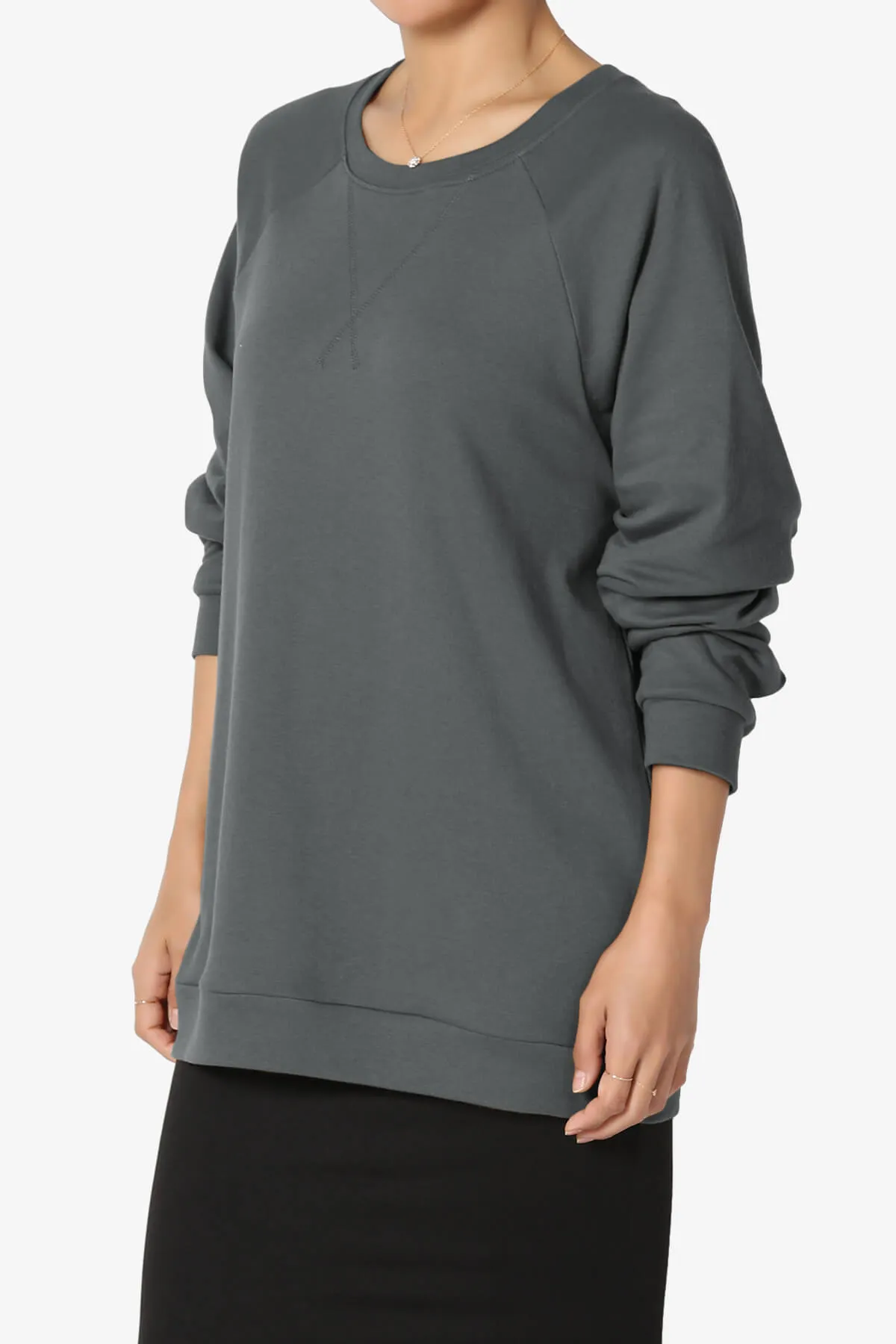 Carlene Cotton Raglan Sleeve Pullover Top