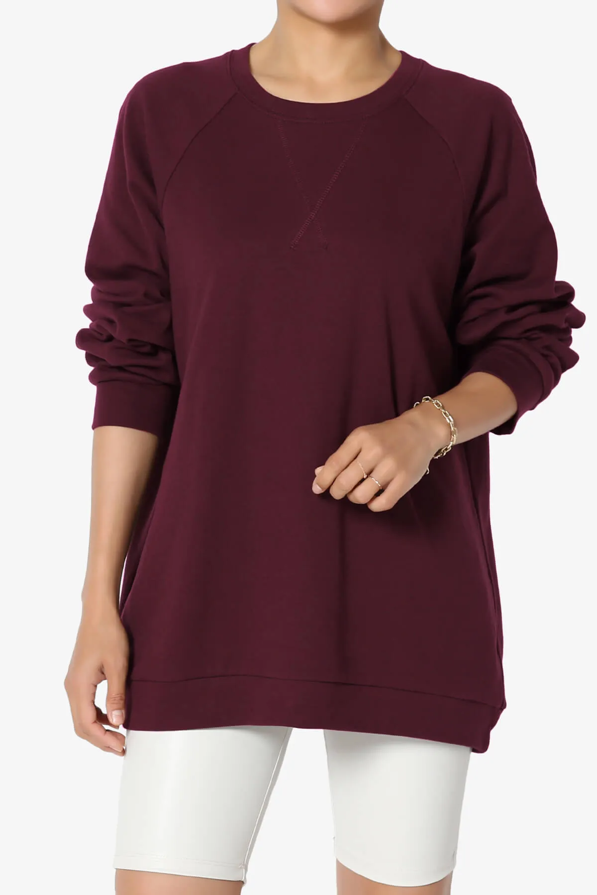 Carlene Cotton Raglan Sleeve Pullover Top