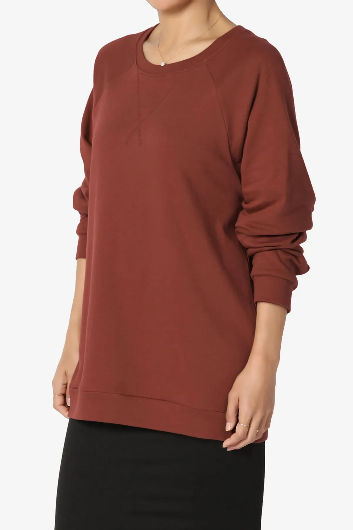 Carlene Cotton Raglan Sleeve Pullover Top