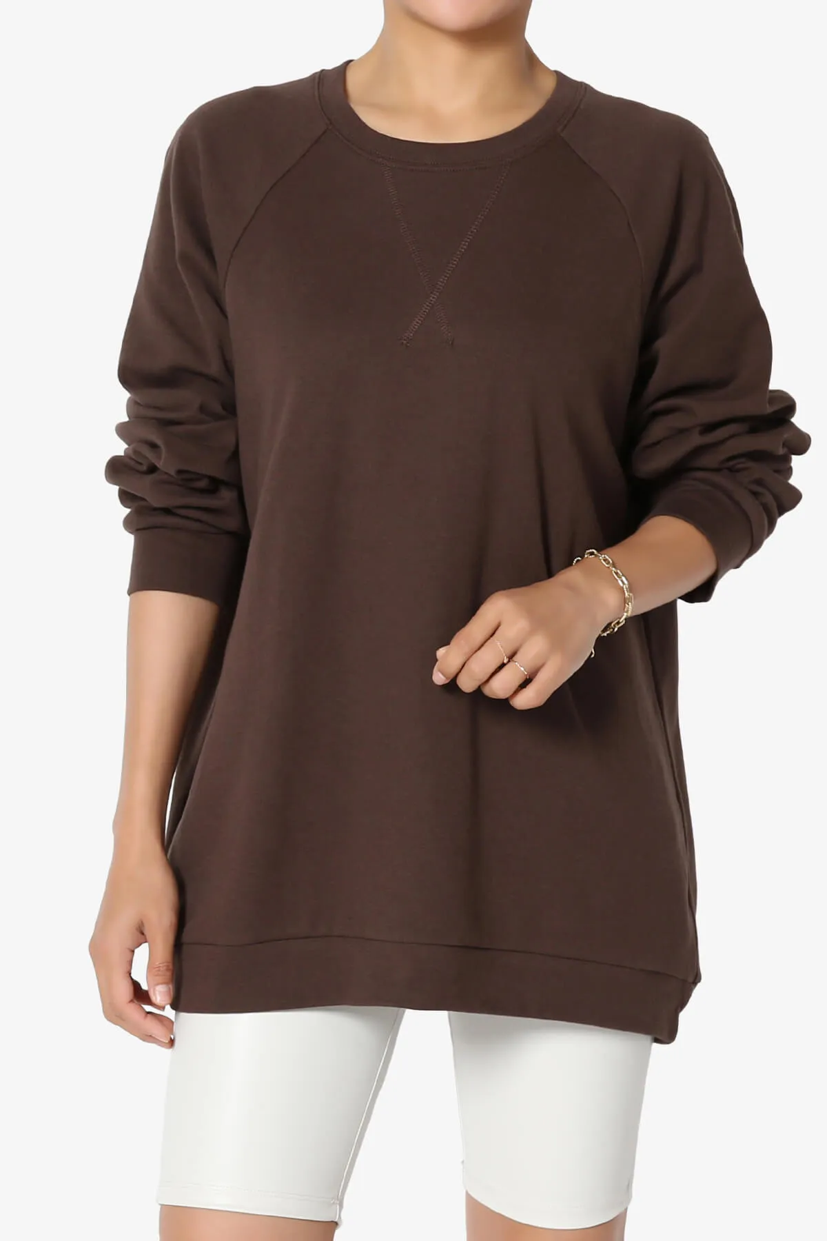 Carlene Cotton Raglan Sleeve Pullover Top