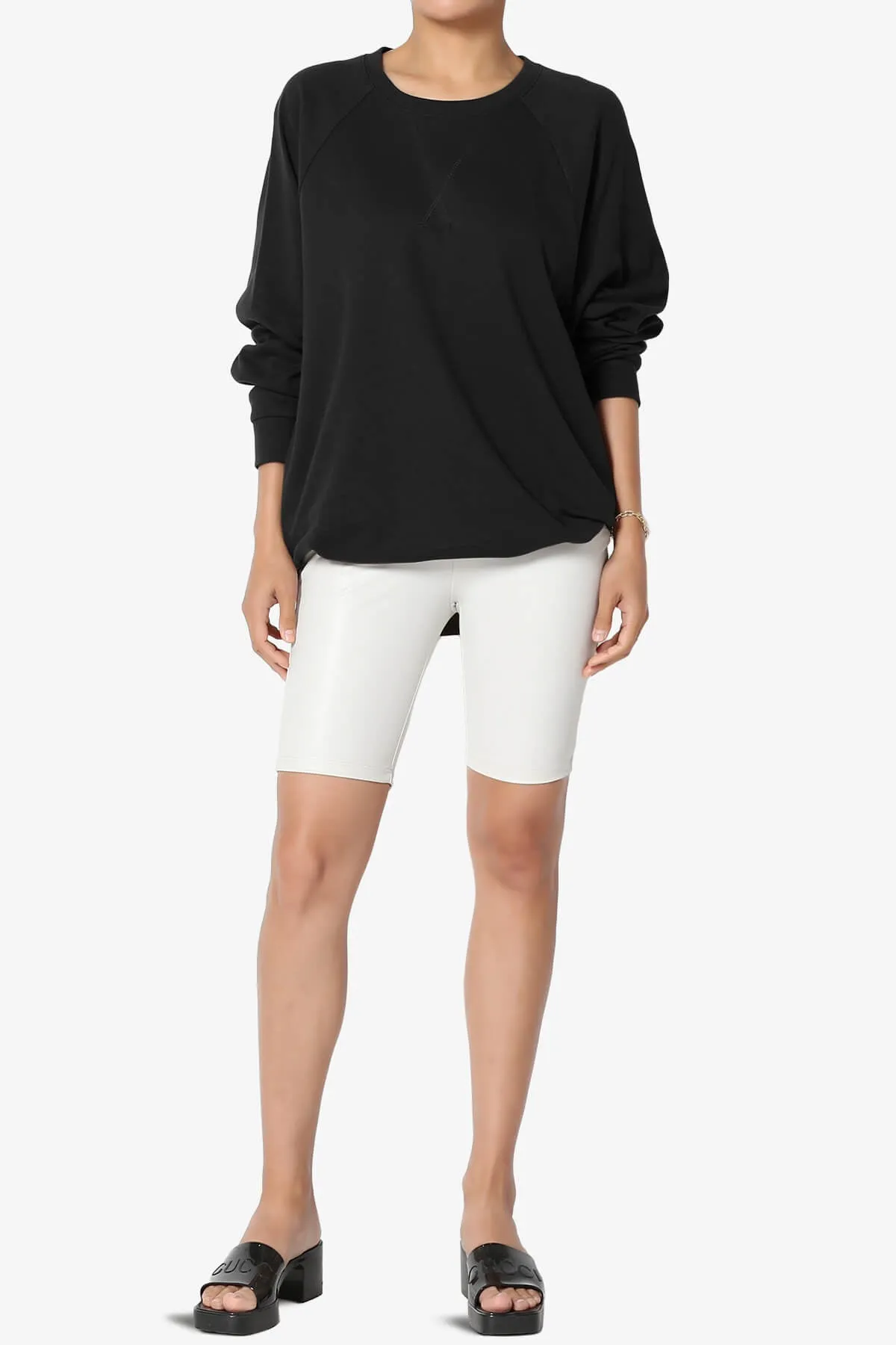 Carlene Cotton Raglan Sleeve Pullover Top