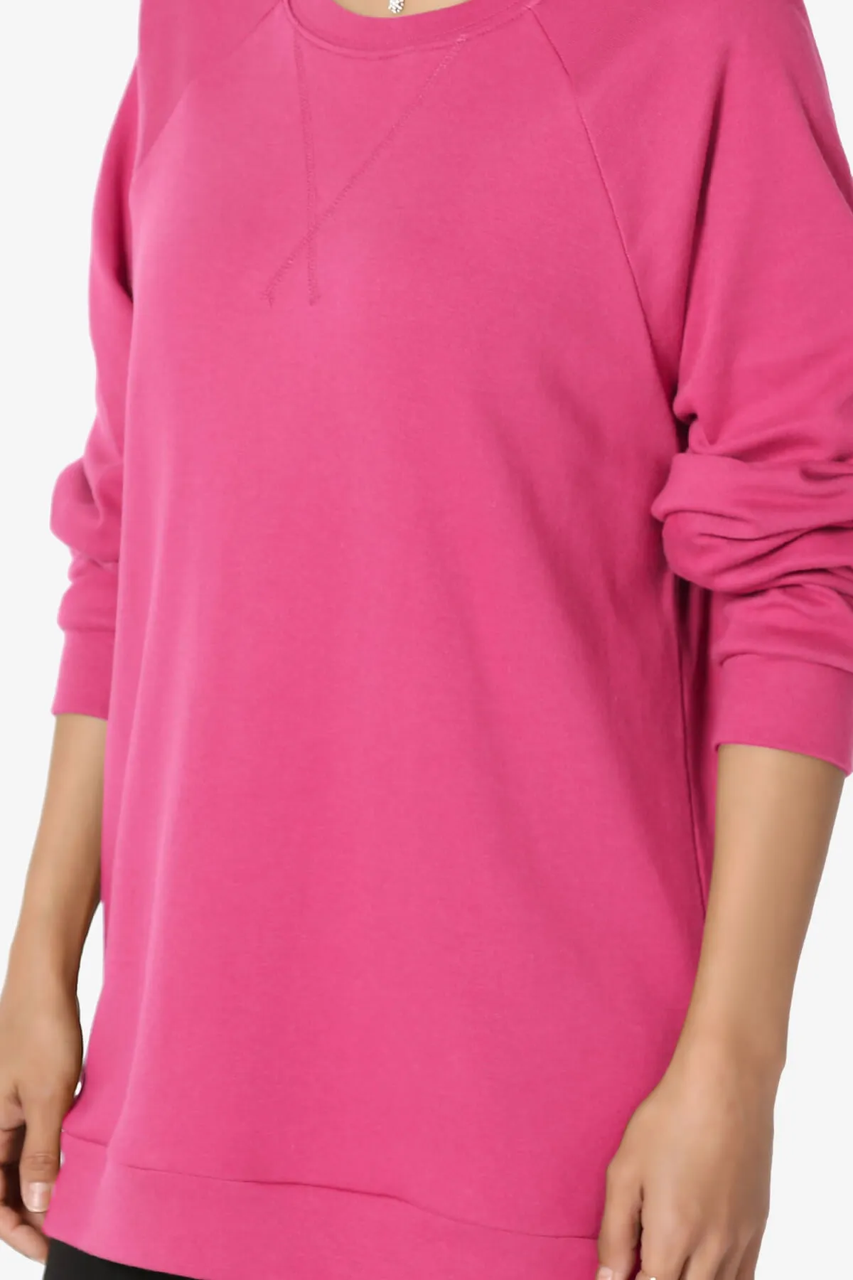 Carlene Cotton Raglan Sleeve Pullover Top