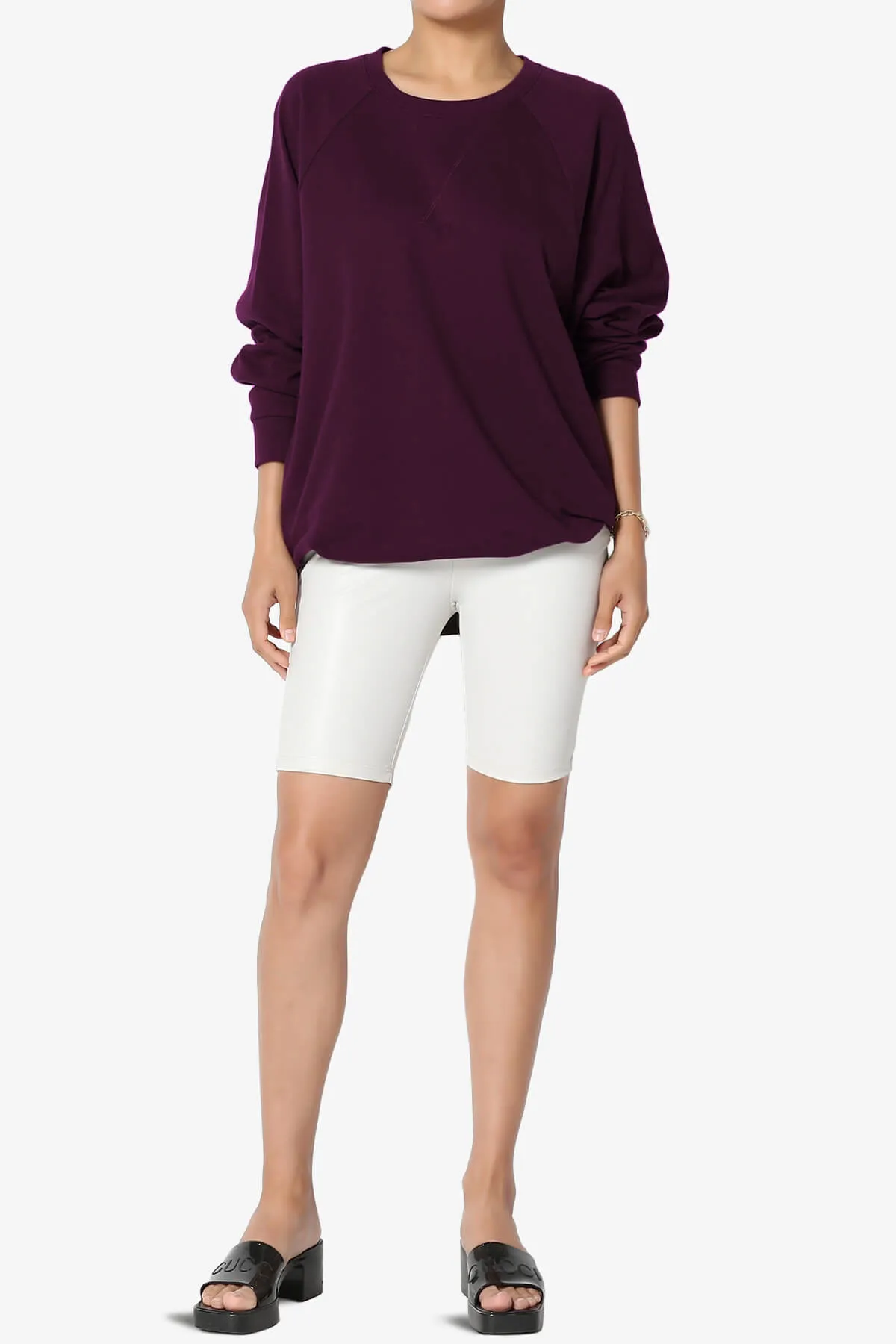 Carlene Cotton Raglan Sleeve Pullover Top
