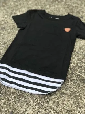 Carrington Kids - Stripe Tall Tee | White or Black