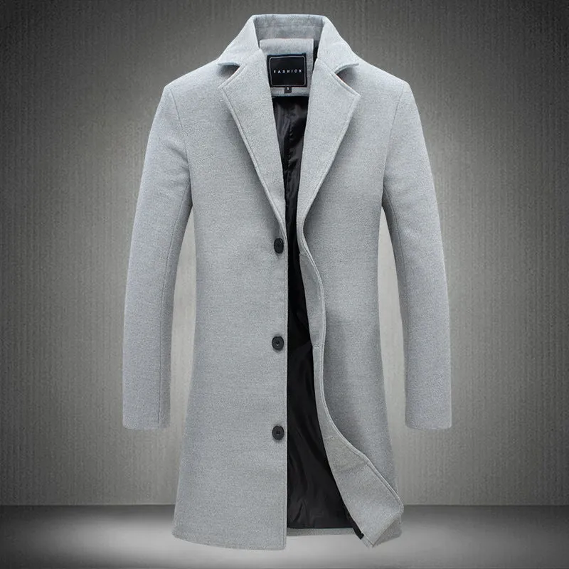 CASUAL WOOLEN COAT