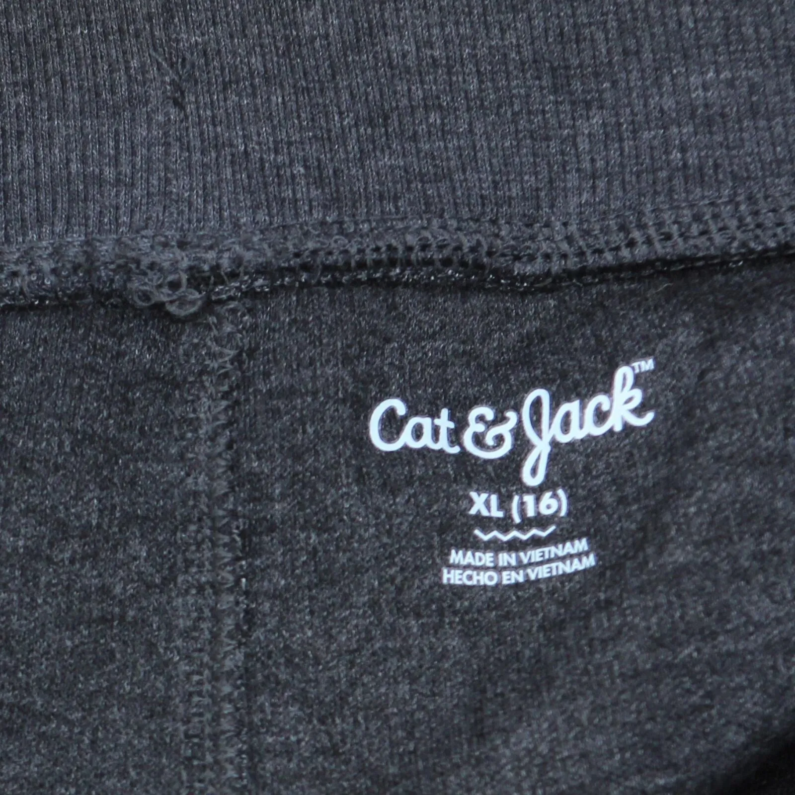 Cat & Jack Boys Thermal Knit Jogger Pants Gray XL