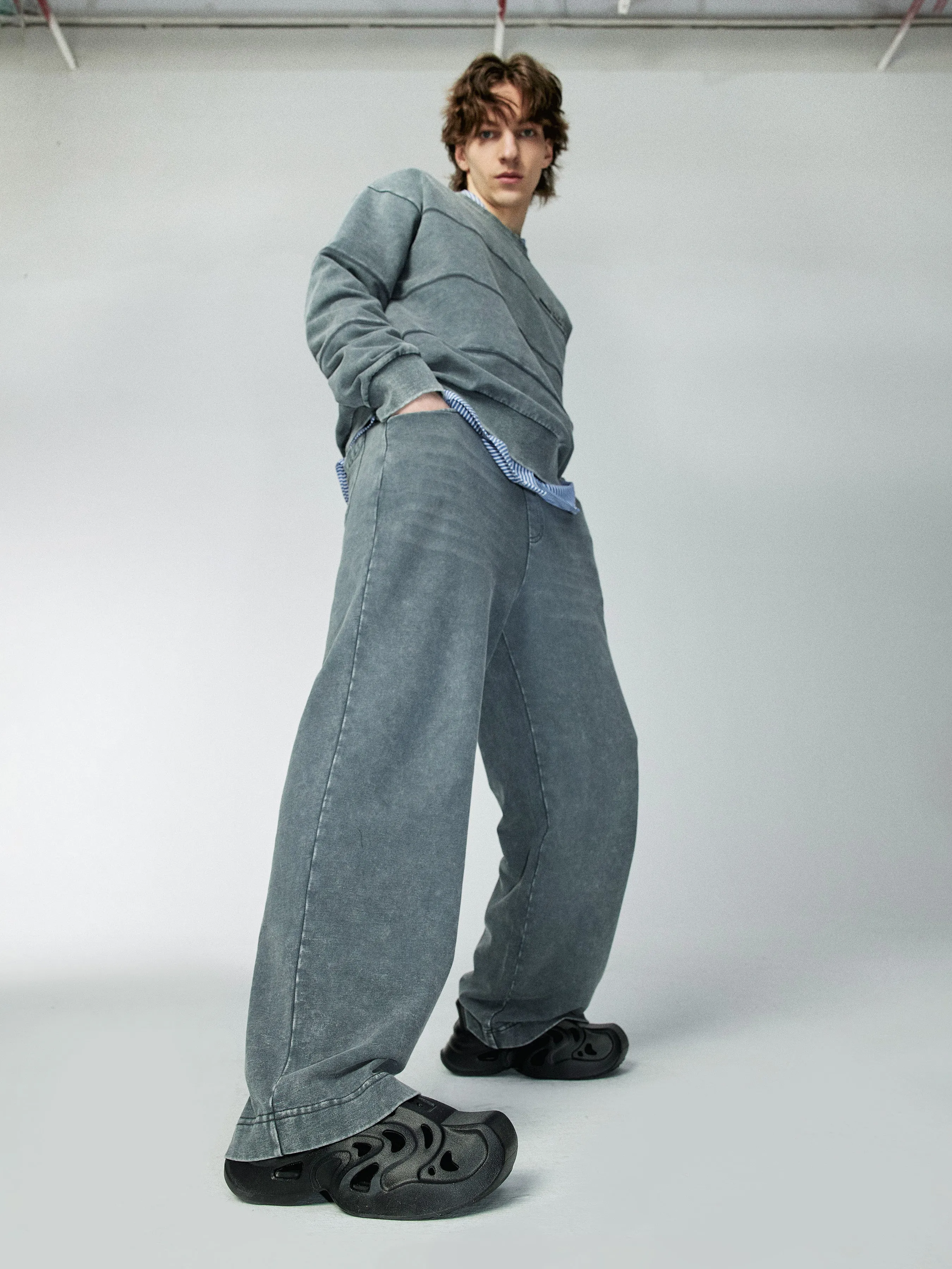 Cat whisker - Casual Pants - Grey