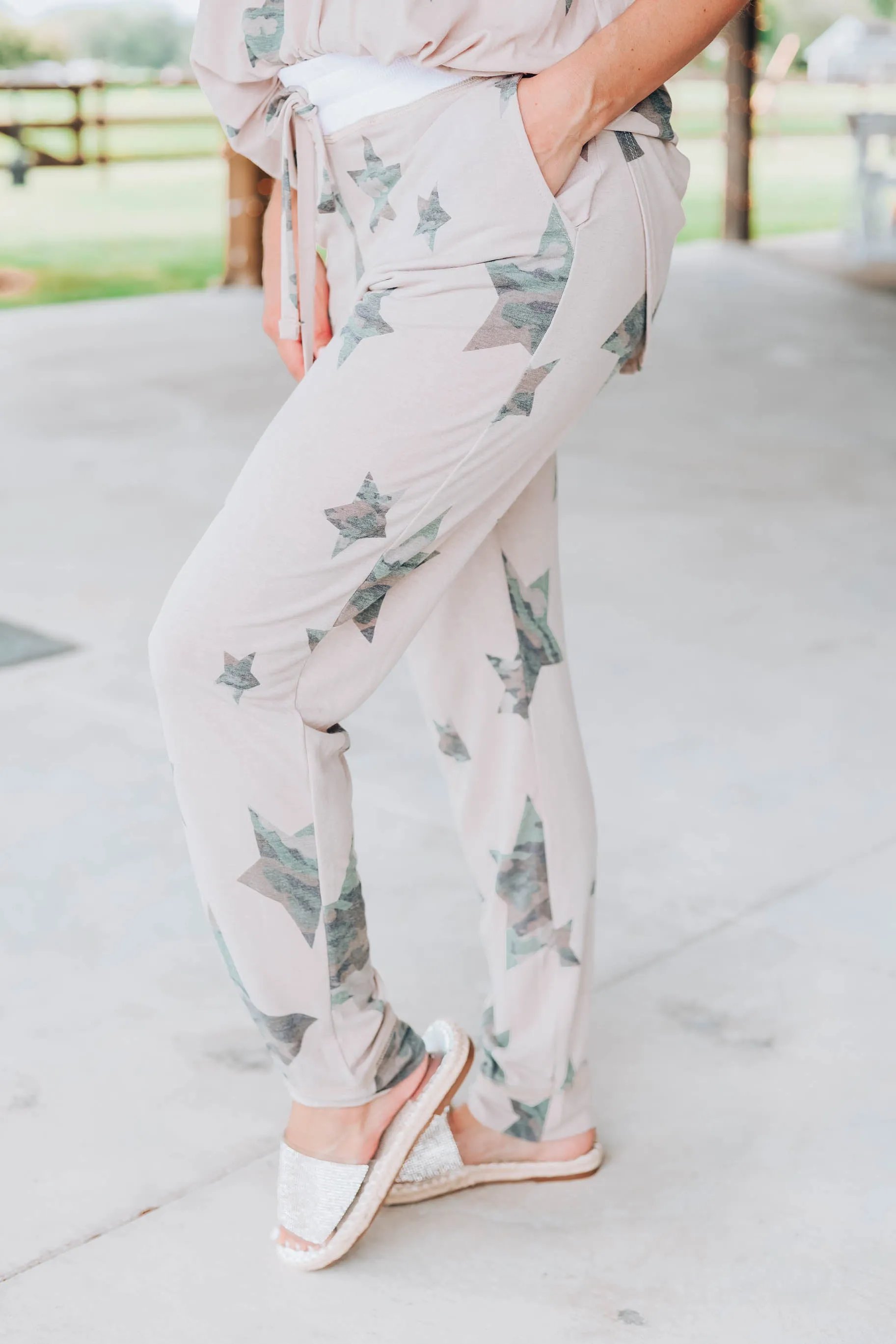 Catching Stars Camo Jogger Pants