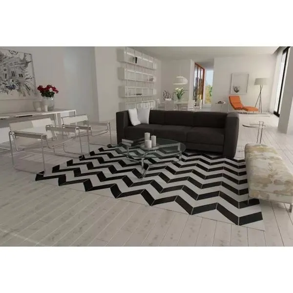 Chevron Cowhide Rug