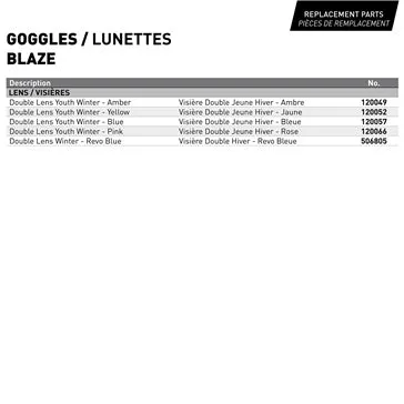 CKX Blaze Goggles, Summer Matte- Black