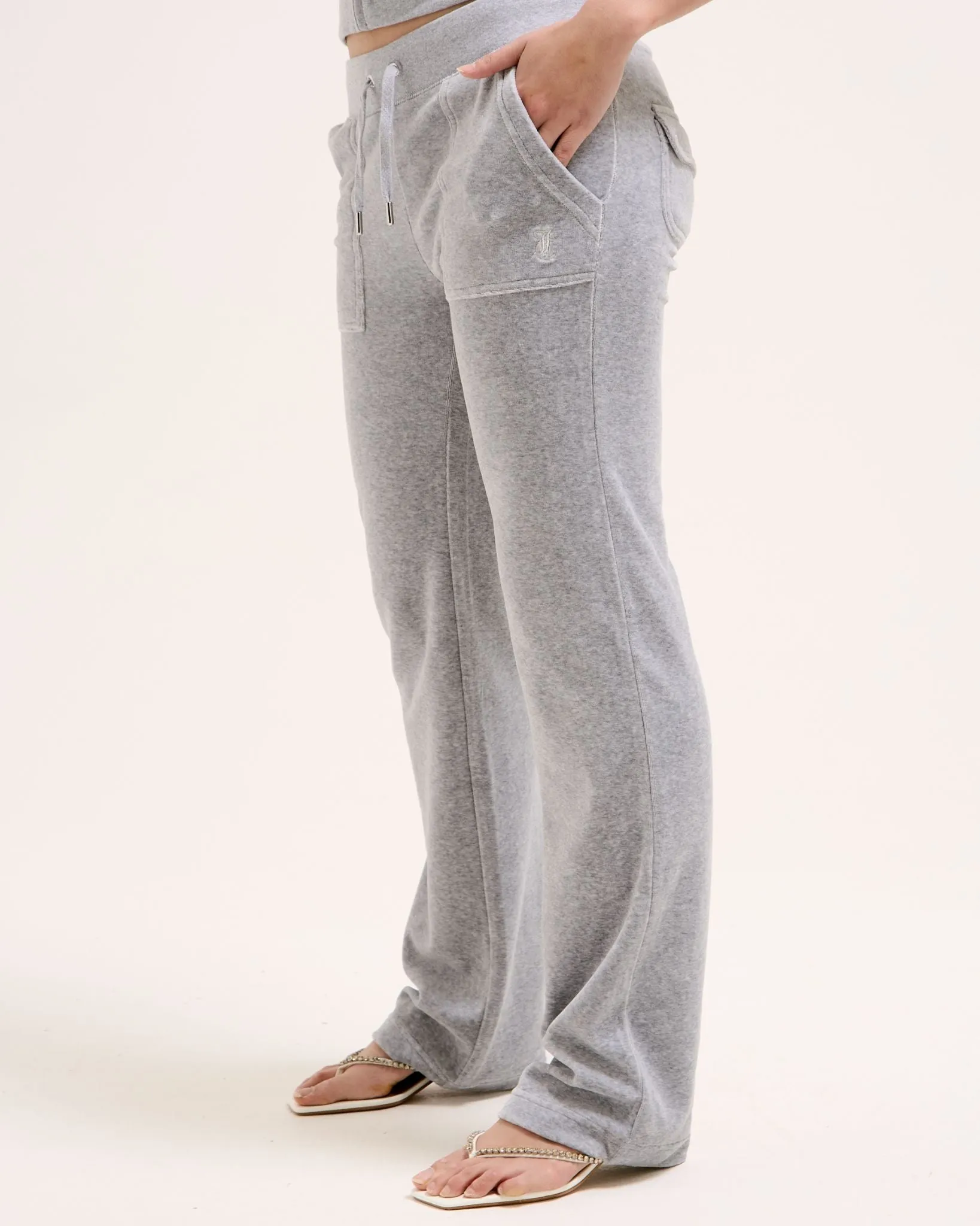 Classic Velour Del Ray Pant Silver Marl