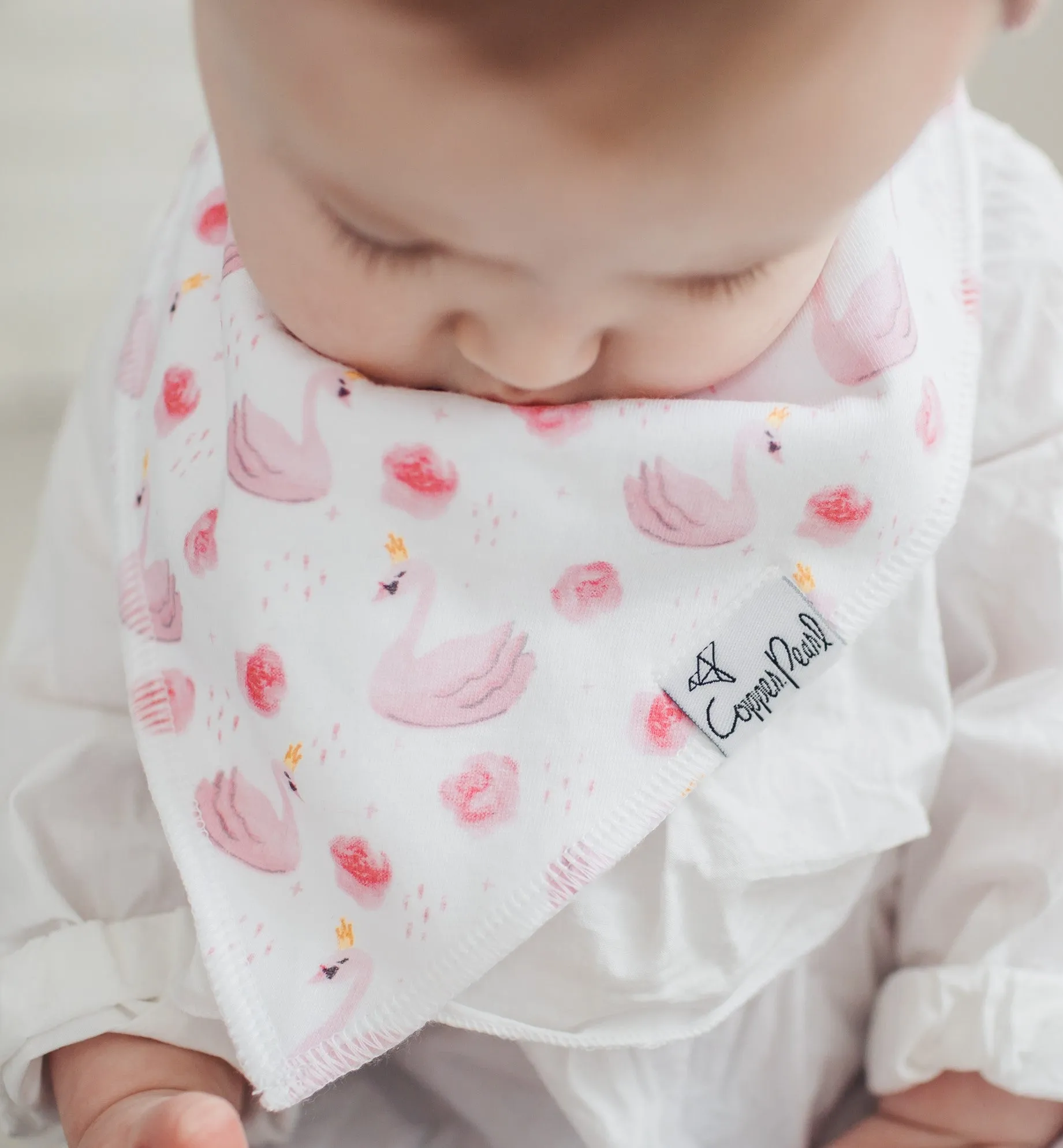 Copper Pearl June Bandana Bib Set