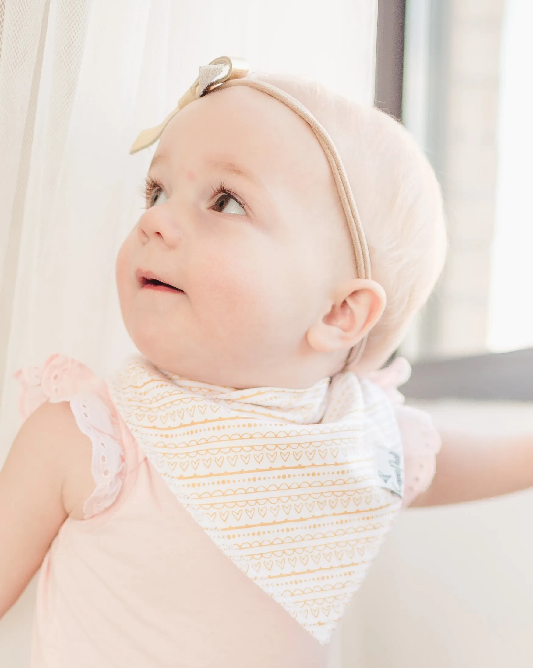 Copper Pearl June Bandana Bib Set