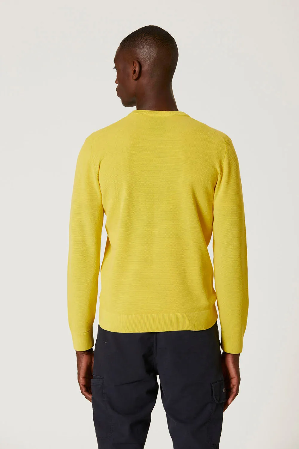Cotton and Tencel Crewneck Pullover