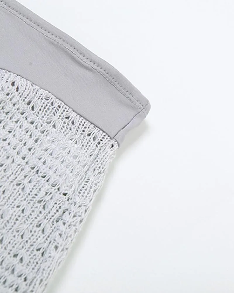 Crochet Low-Rise Casual Pants