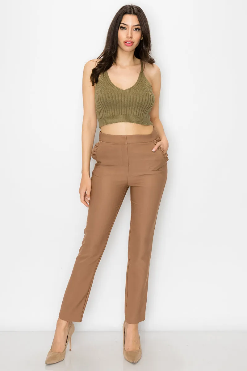 Cropped Rib Top