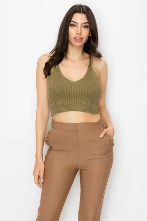 Cropped Rib Top
