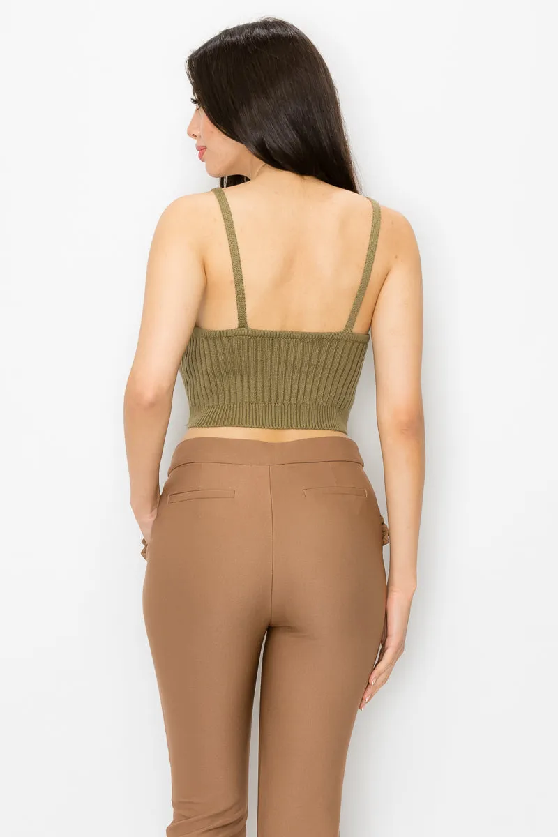 Cropped Rib Top