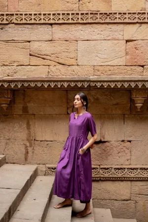 Dark orchid kurta set