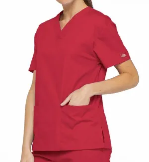 Dickies Womens V-Neck Top