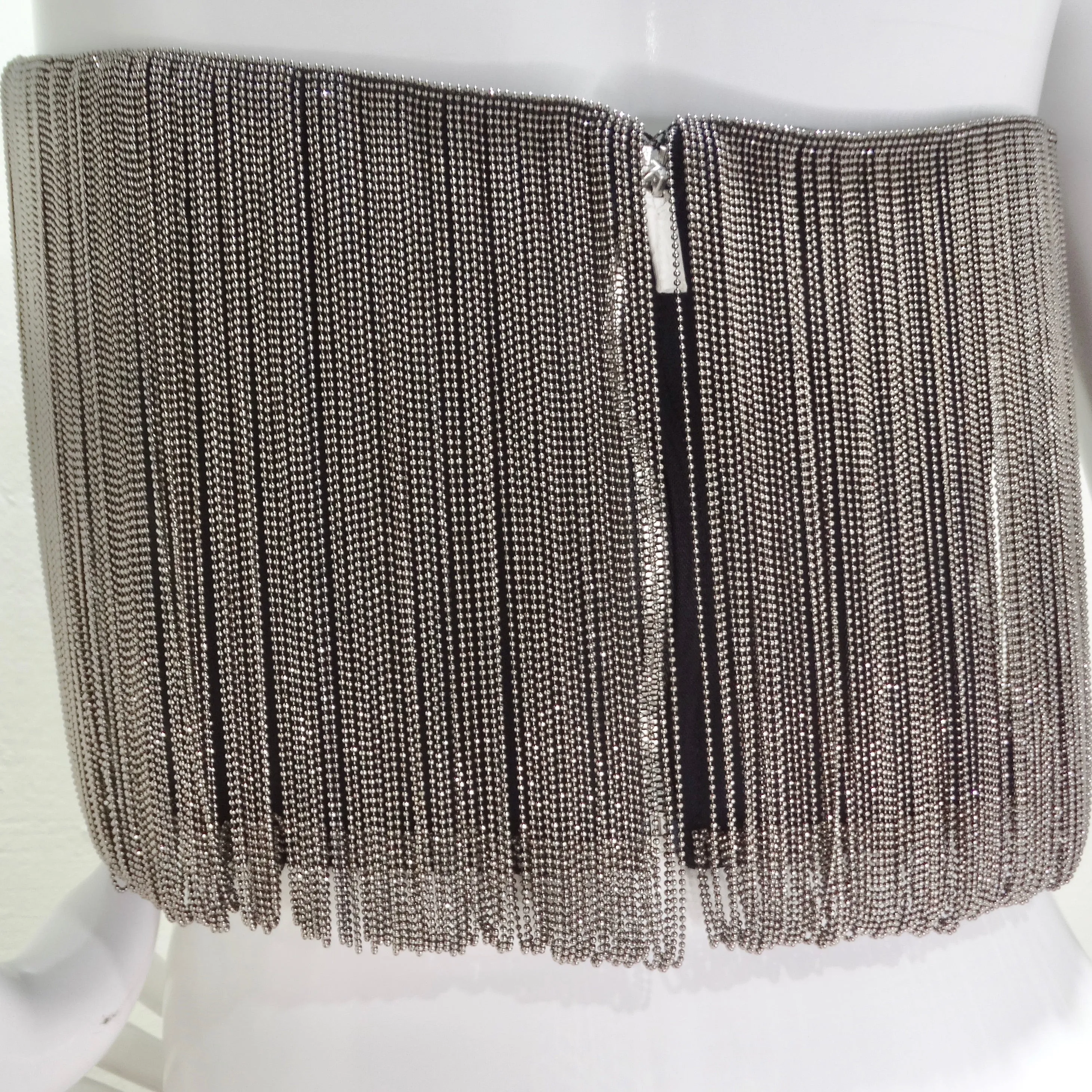 Dion Lee Beaded Plunge Strapless Top