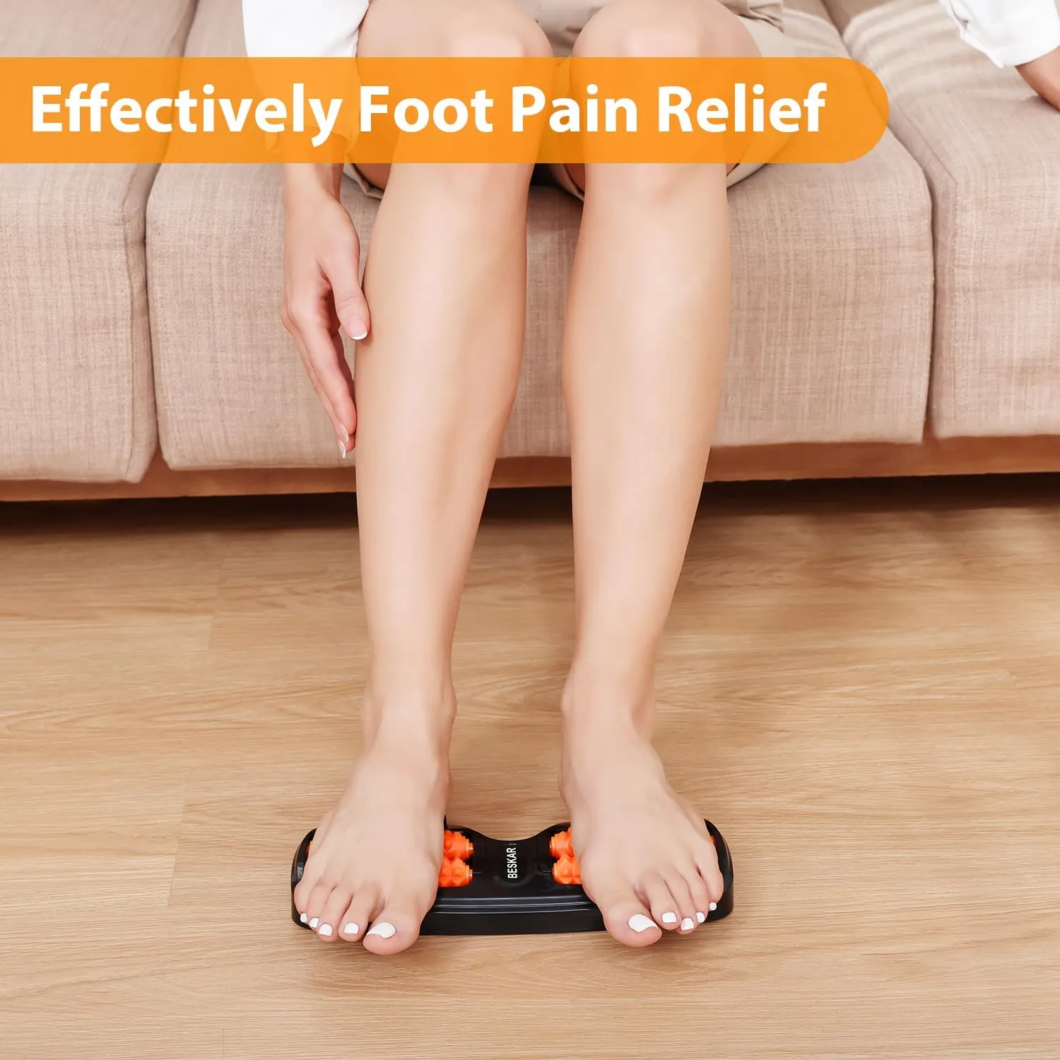 Dual Foot Massager Roller for Plantar Fasciitis Relief