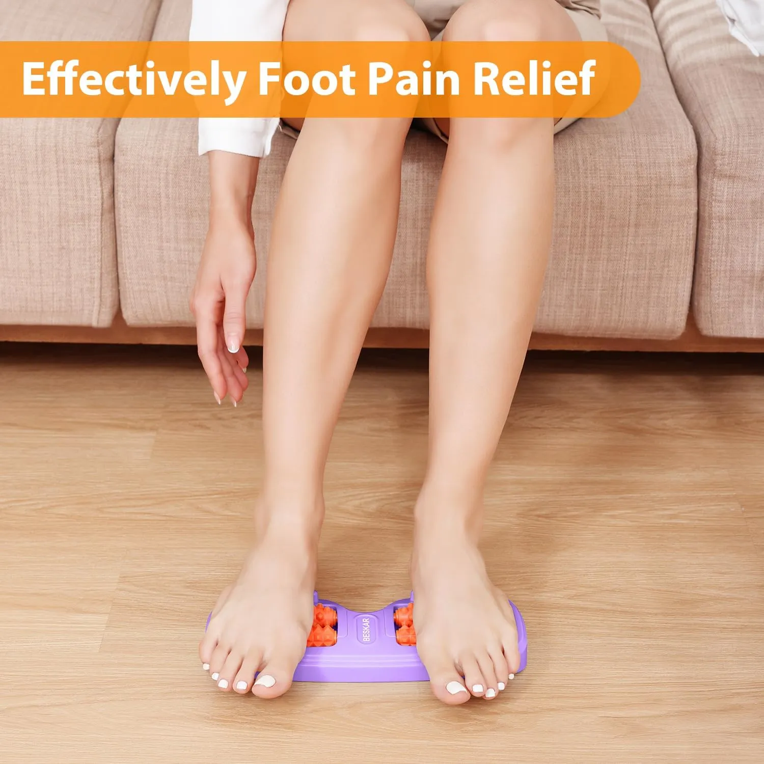 Dual Foot Massager Roller for Plantar Fasciitis Relief