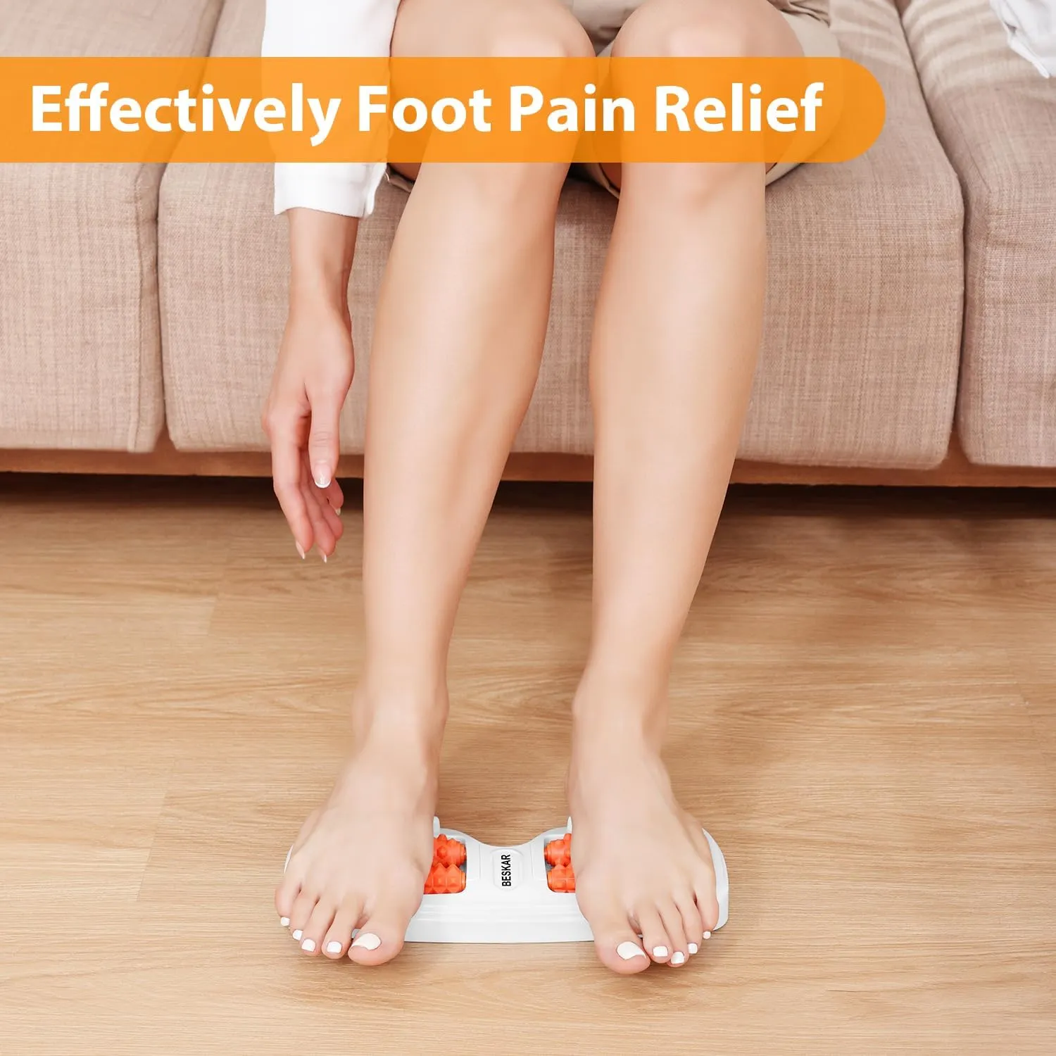 Dual Foot Massager Roller for Plantar Fasciitis Relief