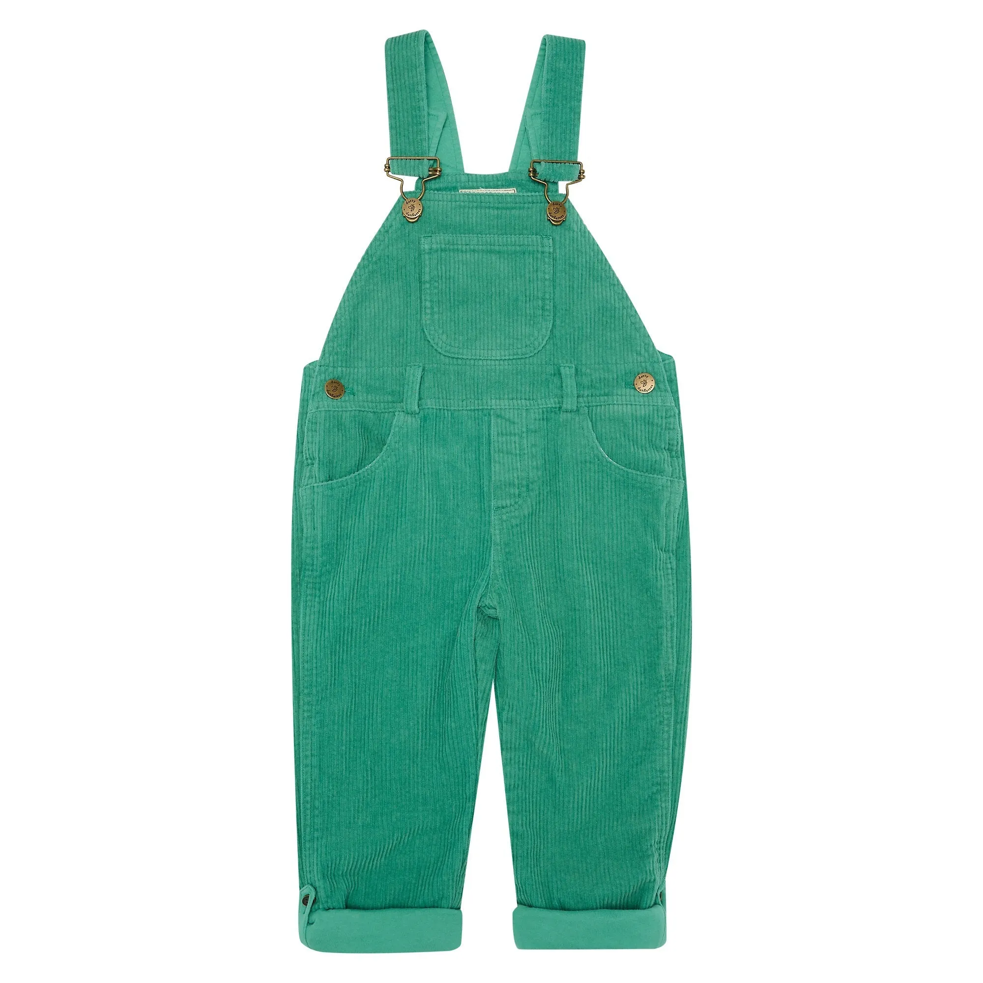 Emerald Chunky Cord Dungarees