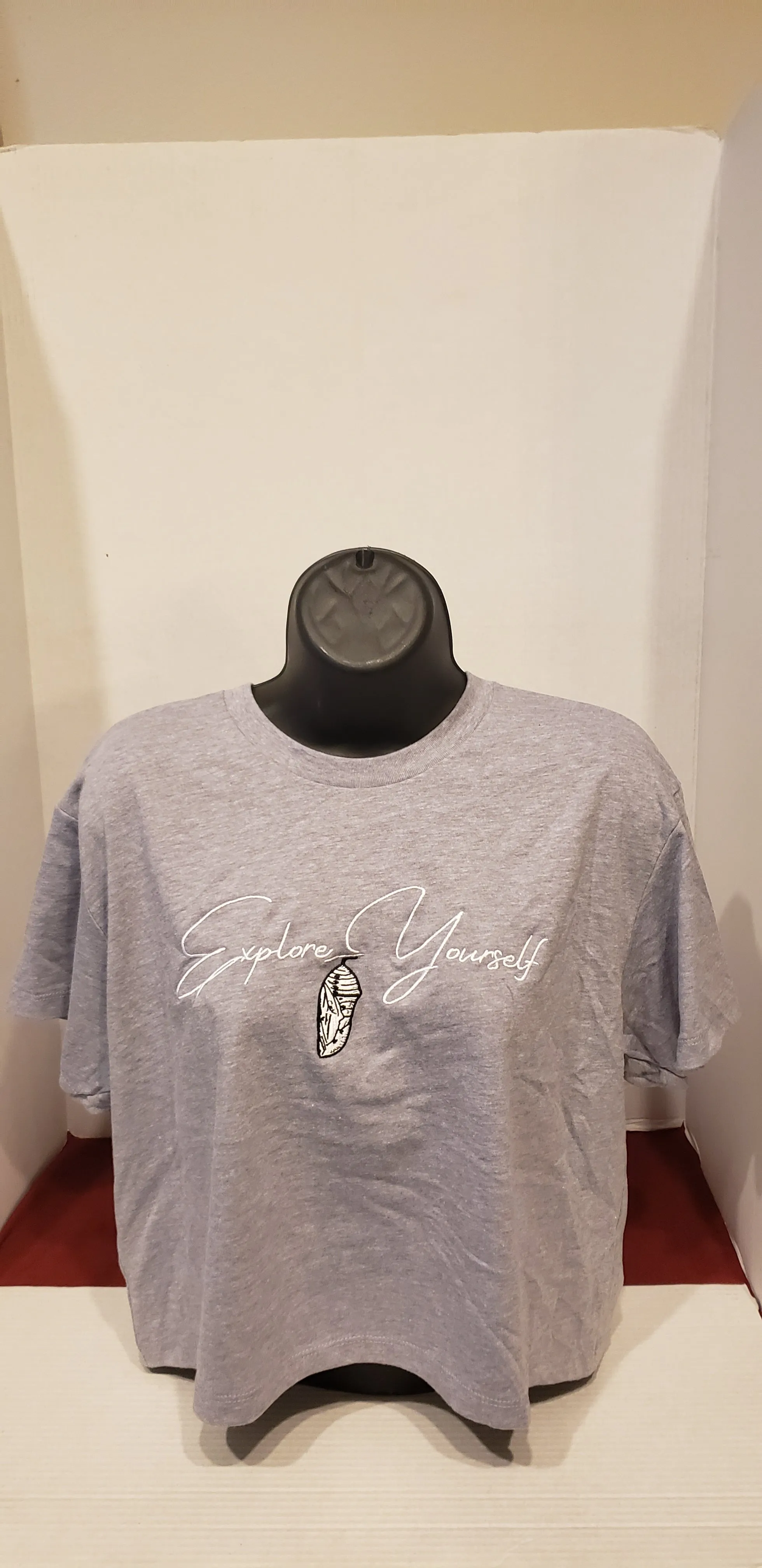 Explore Yourself Blue(Boss Blue)Crop Tee
