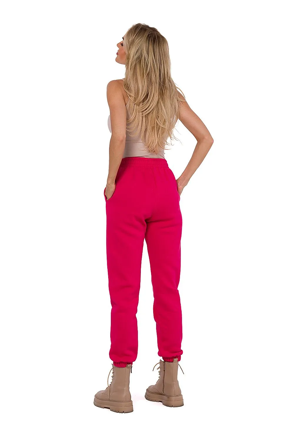 Exquisite Stitched Elastic Joggers