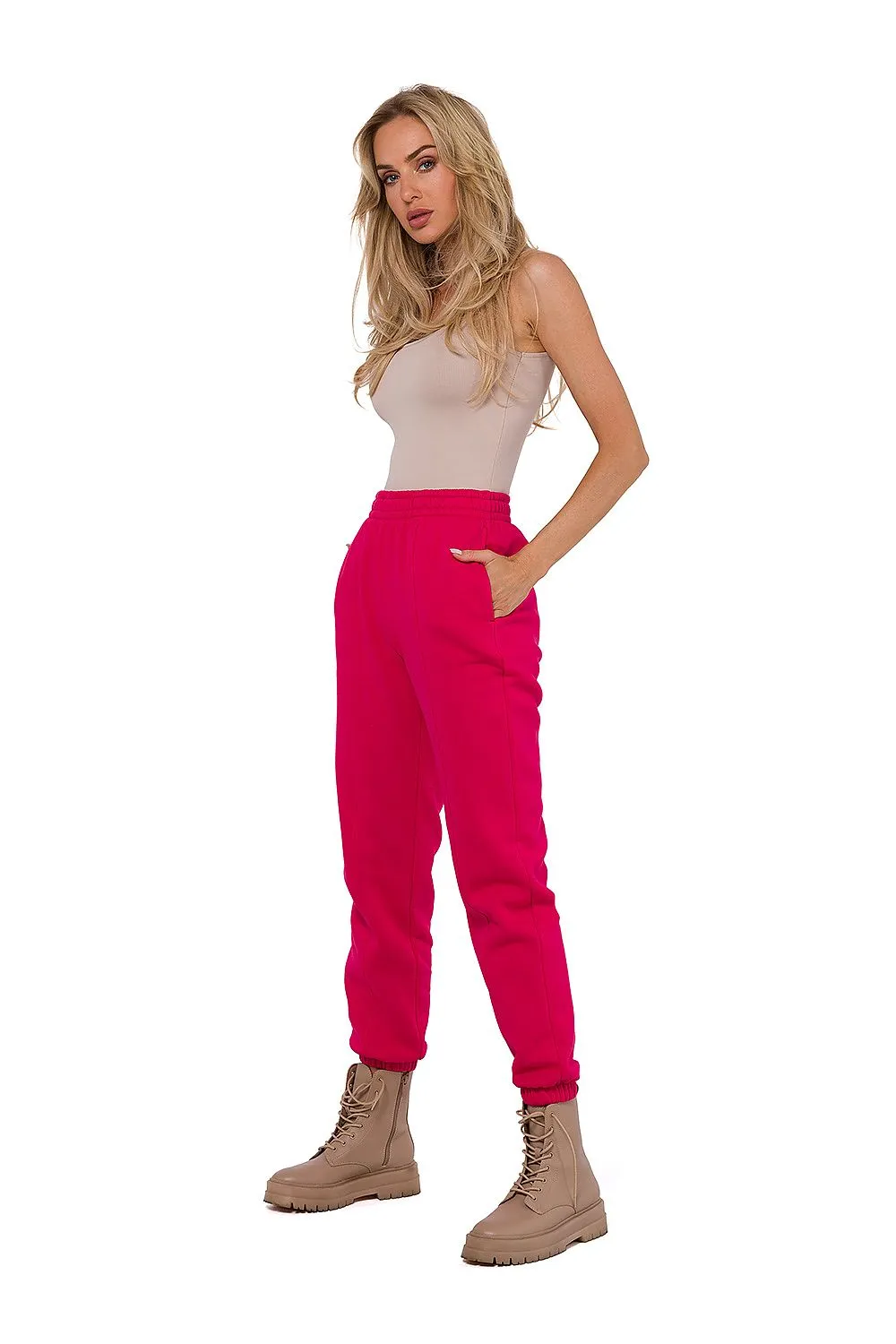 Exquisite Stitched Elastic Joggers