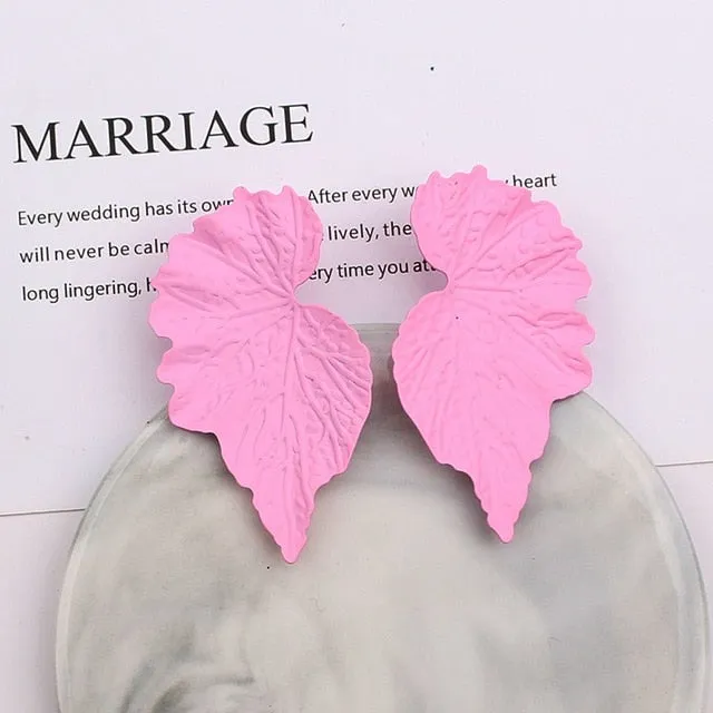 Fashion Trendy Flower Drop Earrings