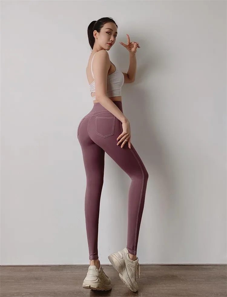Fitness Leggings with pocket Sports Pants for women Yoga Leggings Gym Pants
