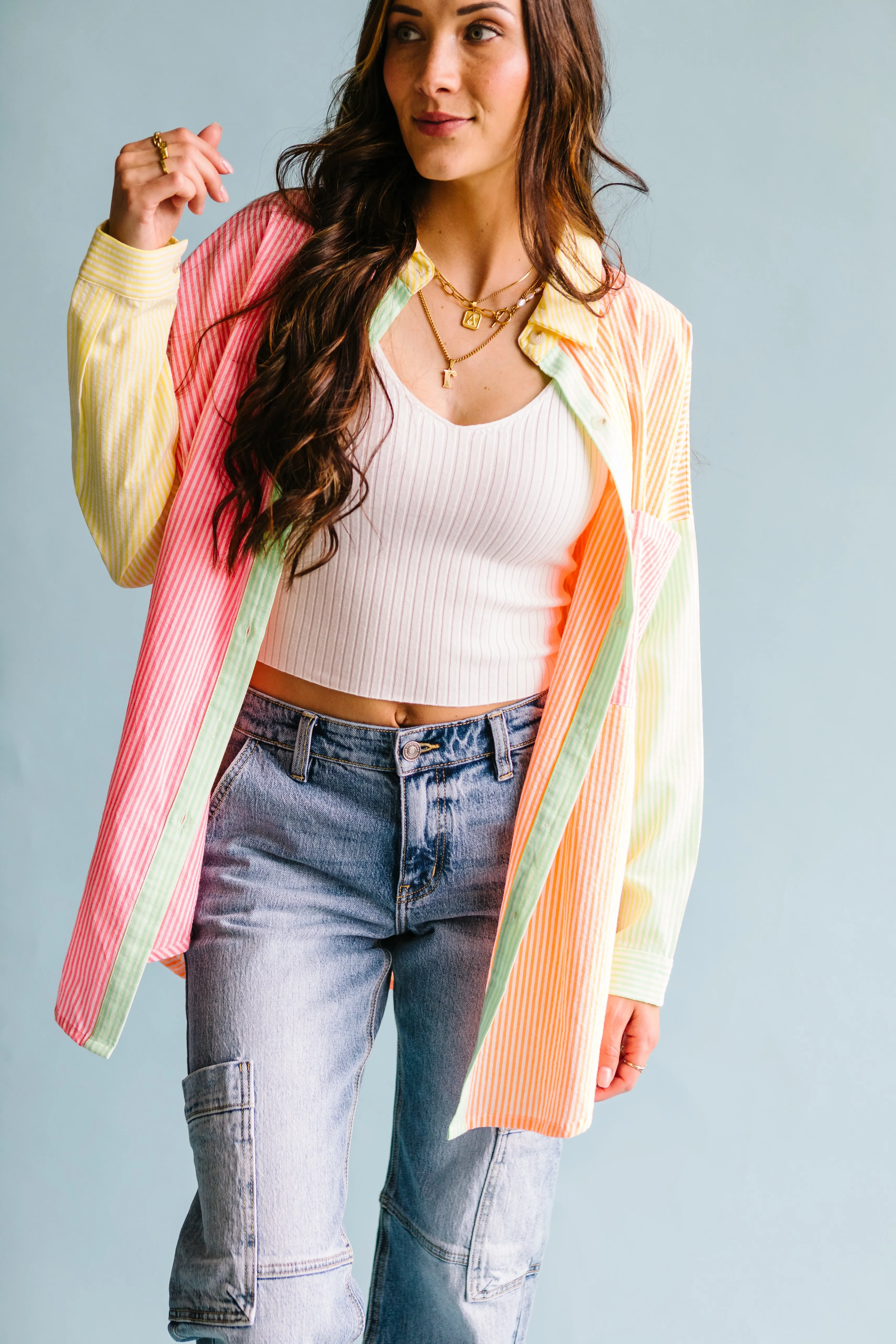 Friday Night Neon Button-up Shirt