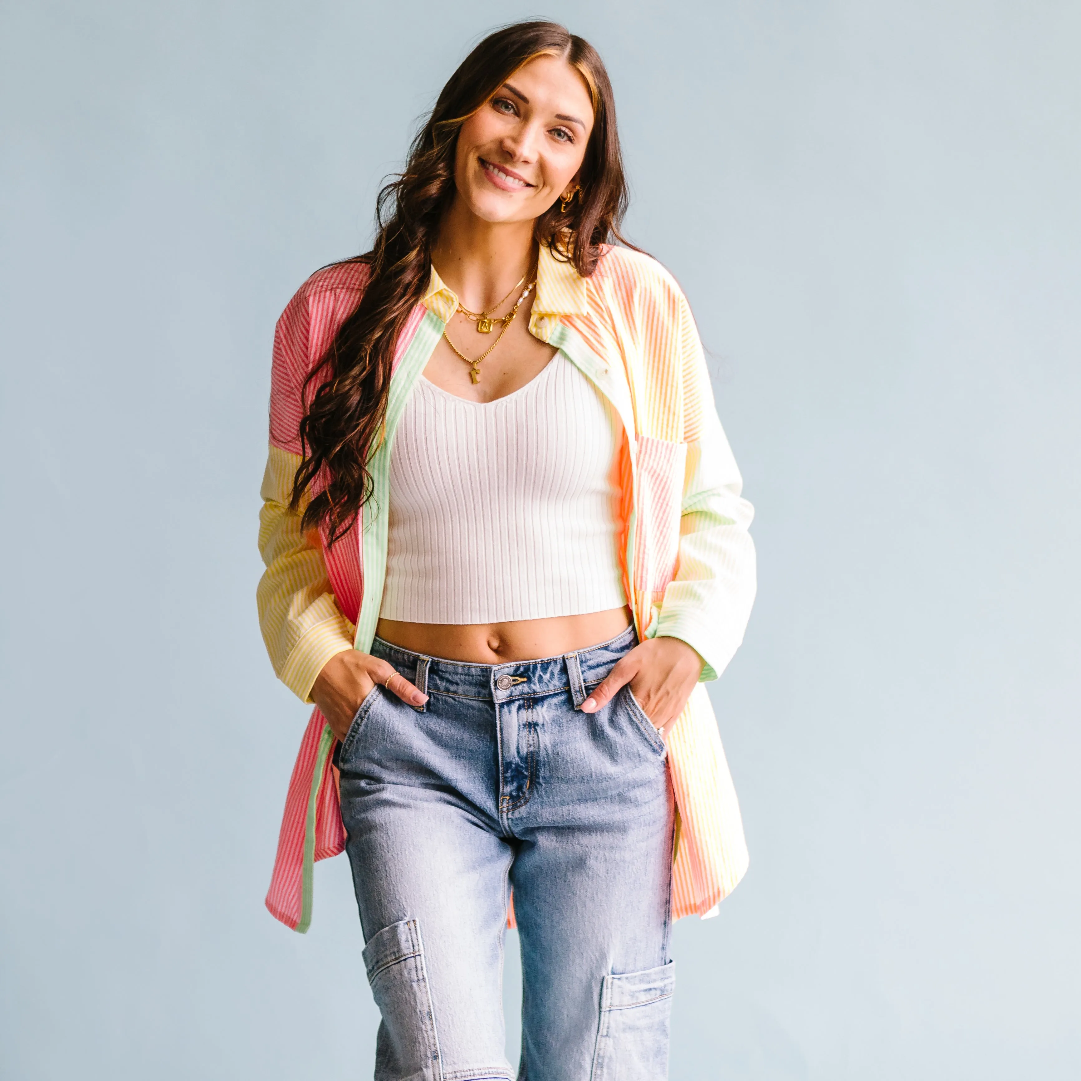 Friday Night Neon Button-up Shirt