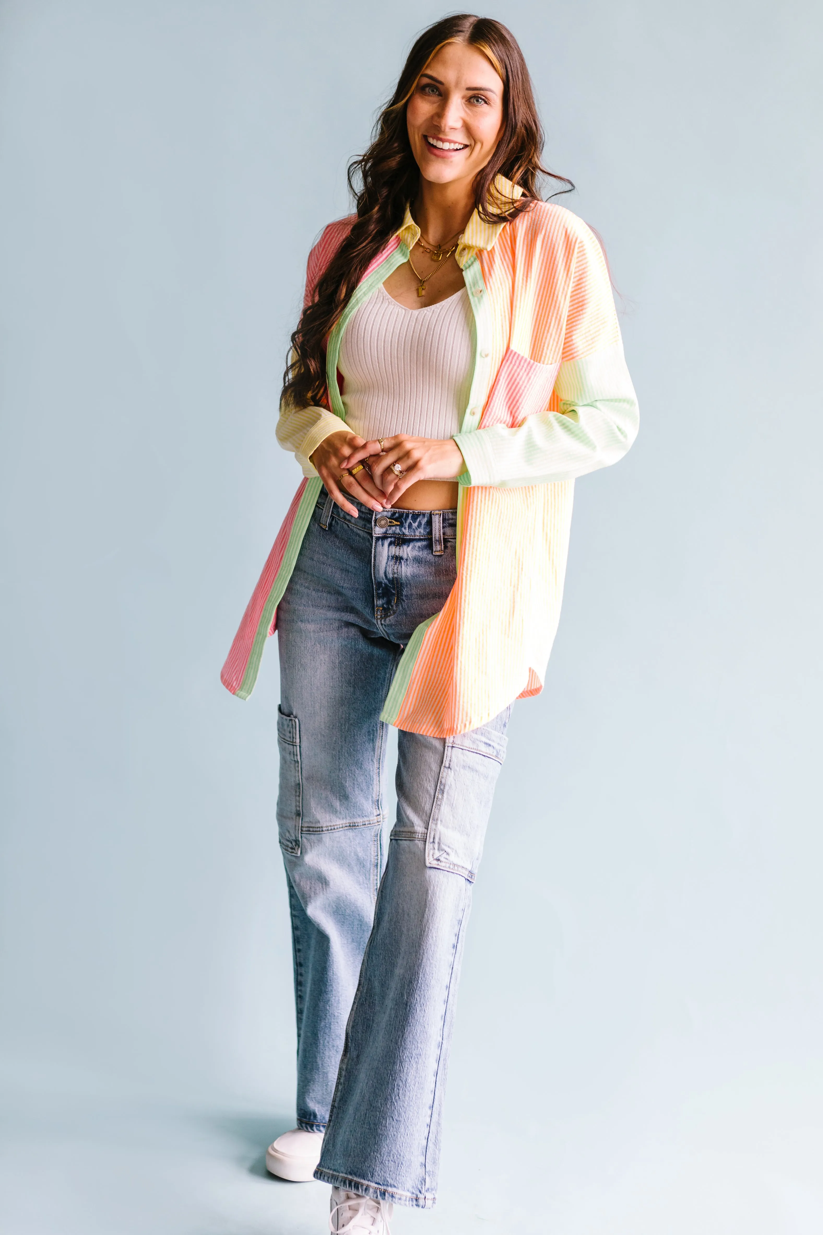 Friday Night Neon Button-up Shirt