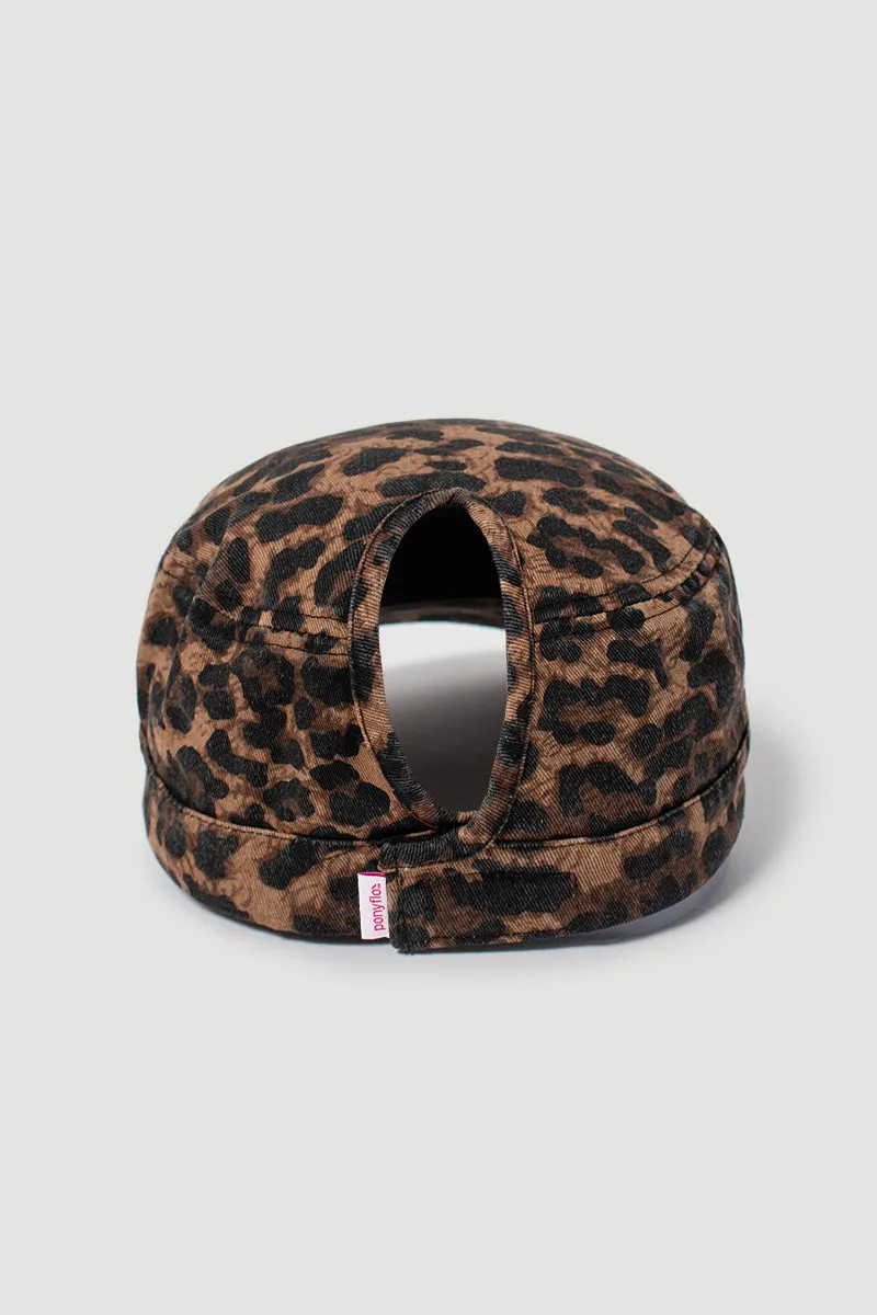 FWCDT81 - Leopard print Ponyflo cadet