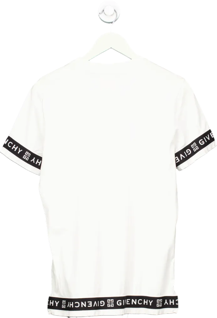 Givenchy White Logo Band Slim fit T-Shirt UK XS