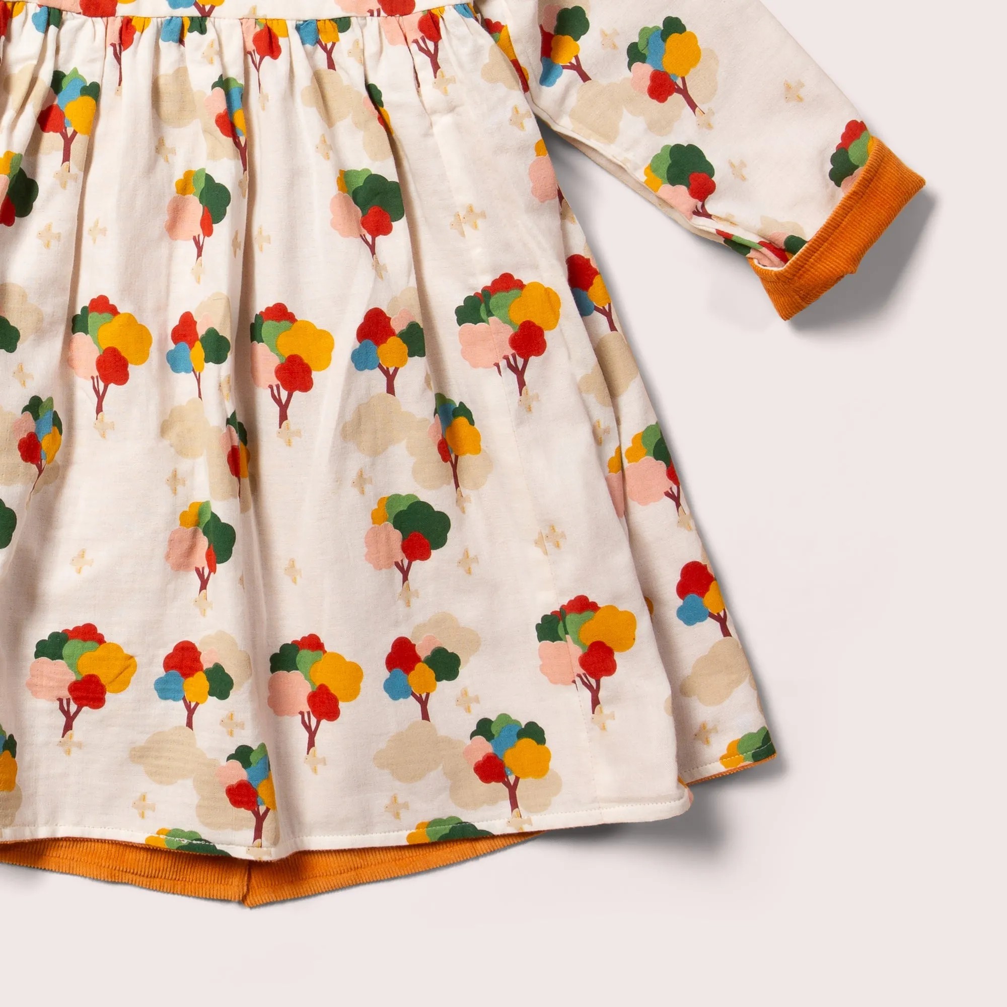 Golden Ochre Reversible Corduroy Pocket Dress