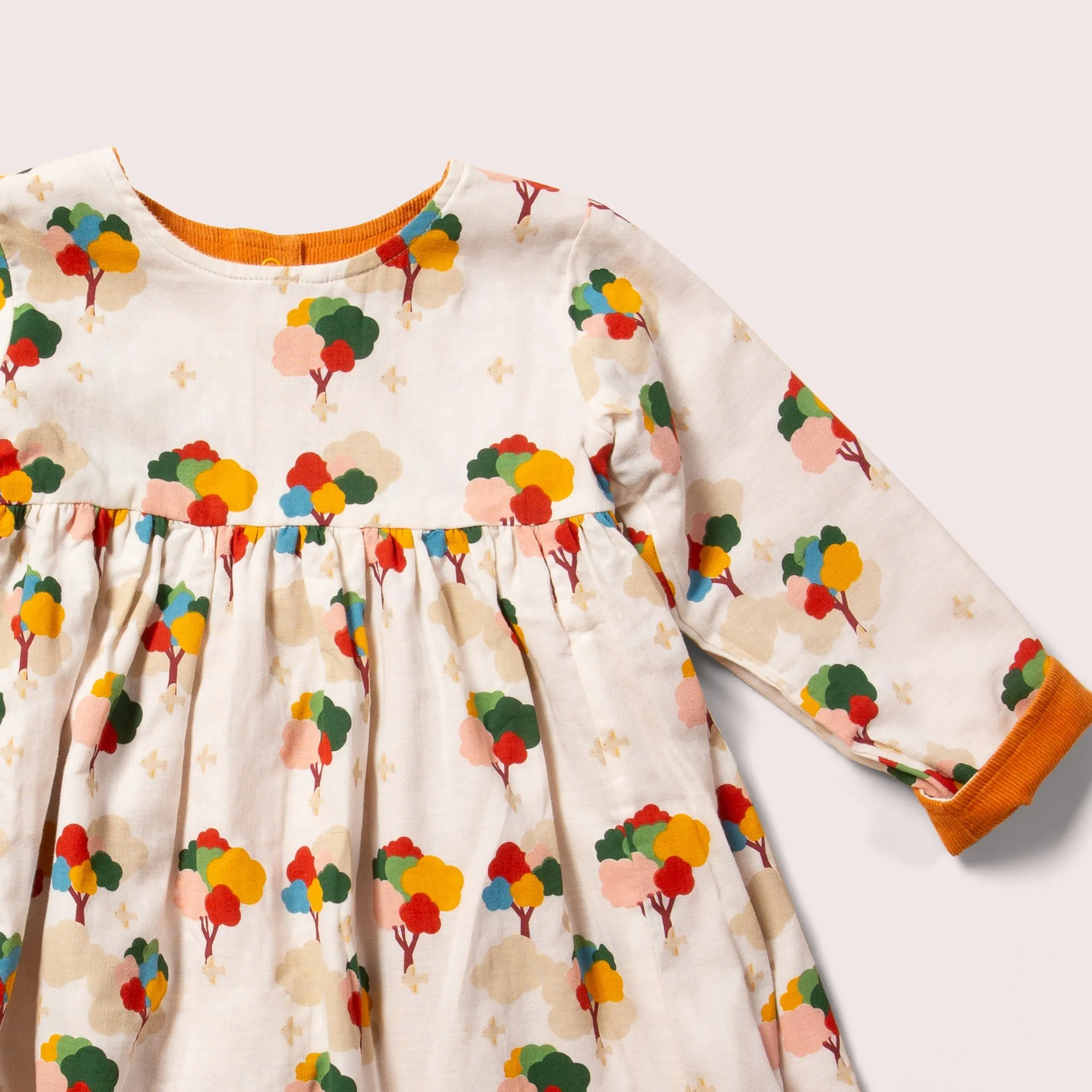 Golden Ochre Reversible Corduroy Pocket Dress
