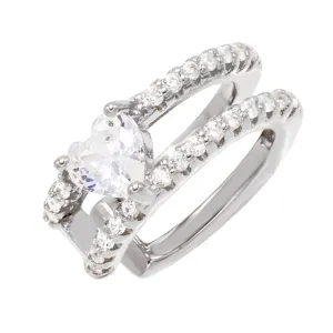 Heart Open Ear Cuff