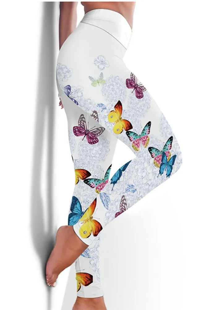 High-elastic street style leggings