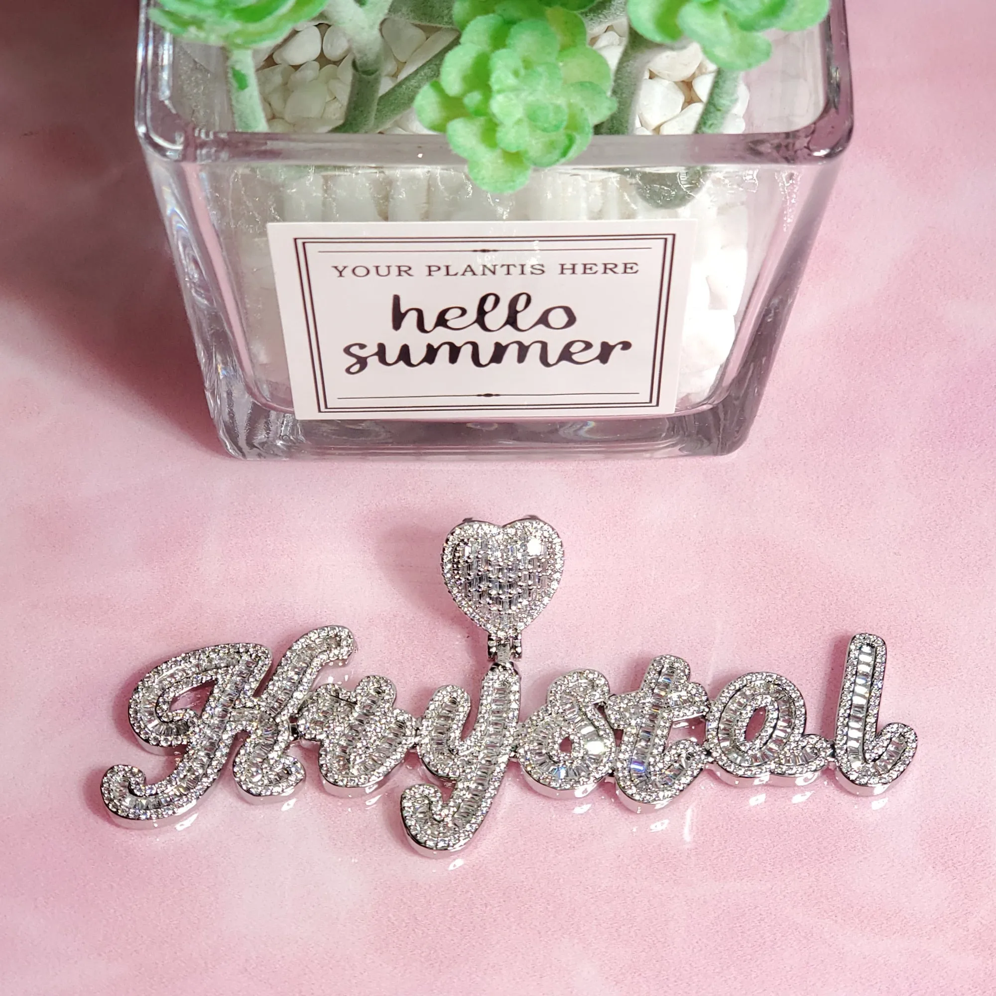 Hot Trendy Customized Stone Name Pendant