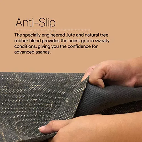 Ida Yog Eco-Friendly Yoga Mat Sturdy Top Layer, Anti-Slip, Right Thickness (4 Millimetres, Green) Bhoomi Practice Foliage